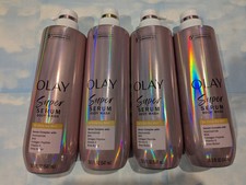 LOT 4 OLAY SUPER SERUM BODY WASH FOR EXTRA DRY SKIN 18.5 FL OZ