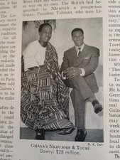 Time Magazine February 16, 1959 "SEKOU TOURE" cover issue. Full Mag. 112pp.  VGC