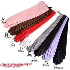 40 50 60 70 80cm Women's Real Leather Overlength Party Evening Opera/Long Gloves