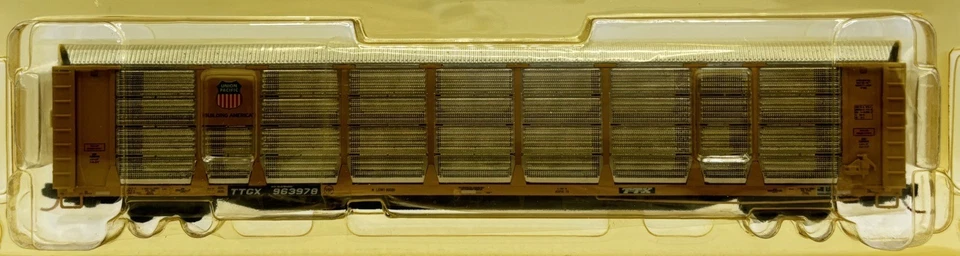 N Scale Red Caboose 19141-10 Union Pacific Bi-Level Closed Auto Rack TTGX 963978 - Image 3 of 4