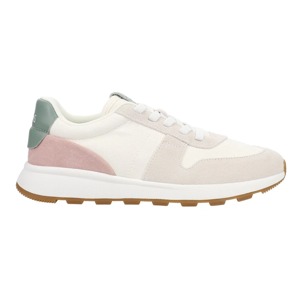 TOMS Trvl Lite Retro Runner Lace Up Womens Off White Sneakers Casual Shoes 1002