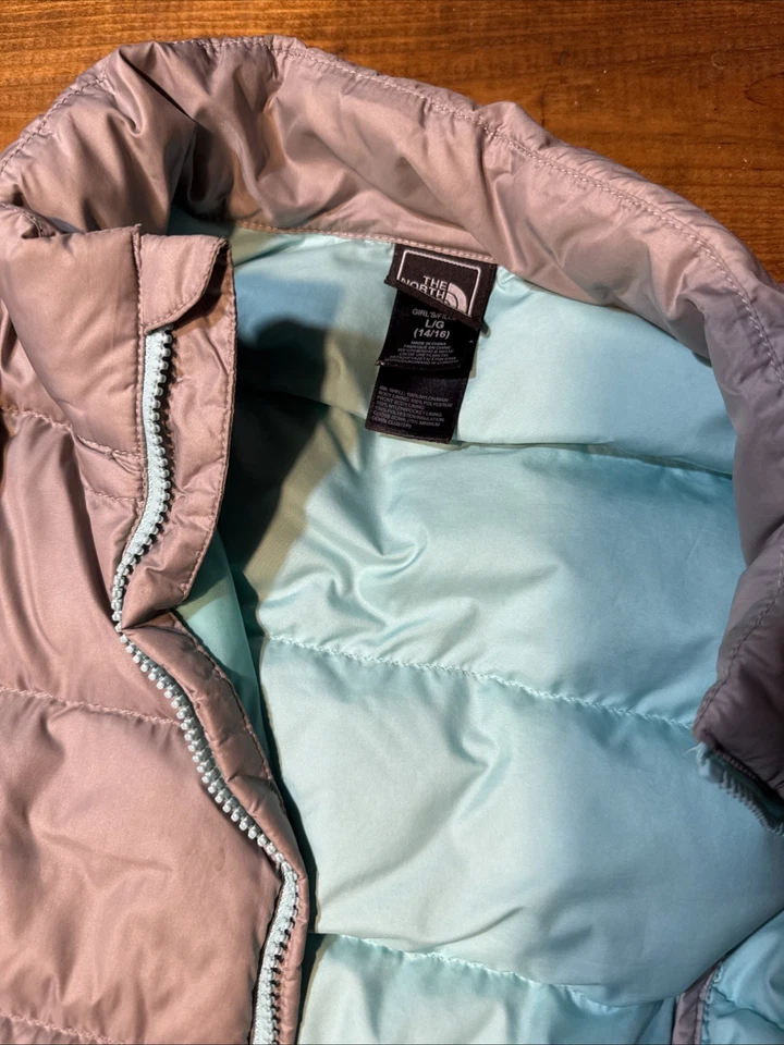 Casaco acolchoado feminino The North Face 550 14/16 - Imagem 2 de 4