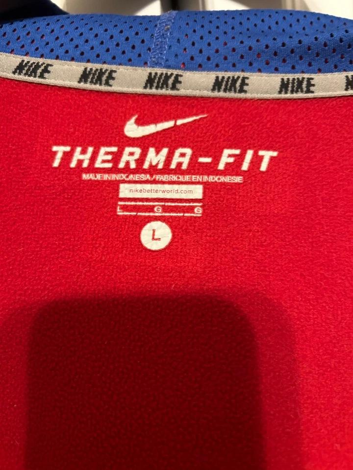 Nike Manny Pacquiao Cremallera Completa Sudadera con Capucha Therma-fit Suéter Para Hombre L Rojo Bordado Foto 3 de 4