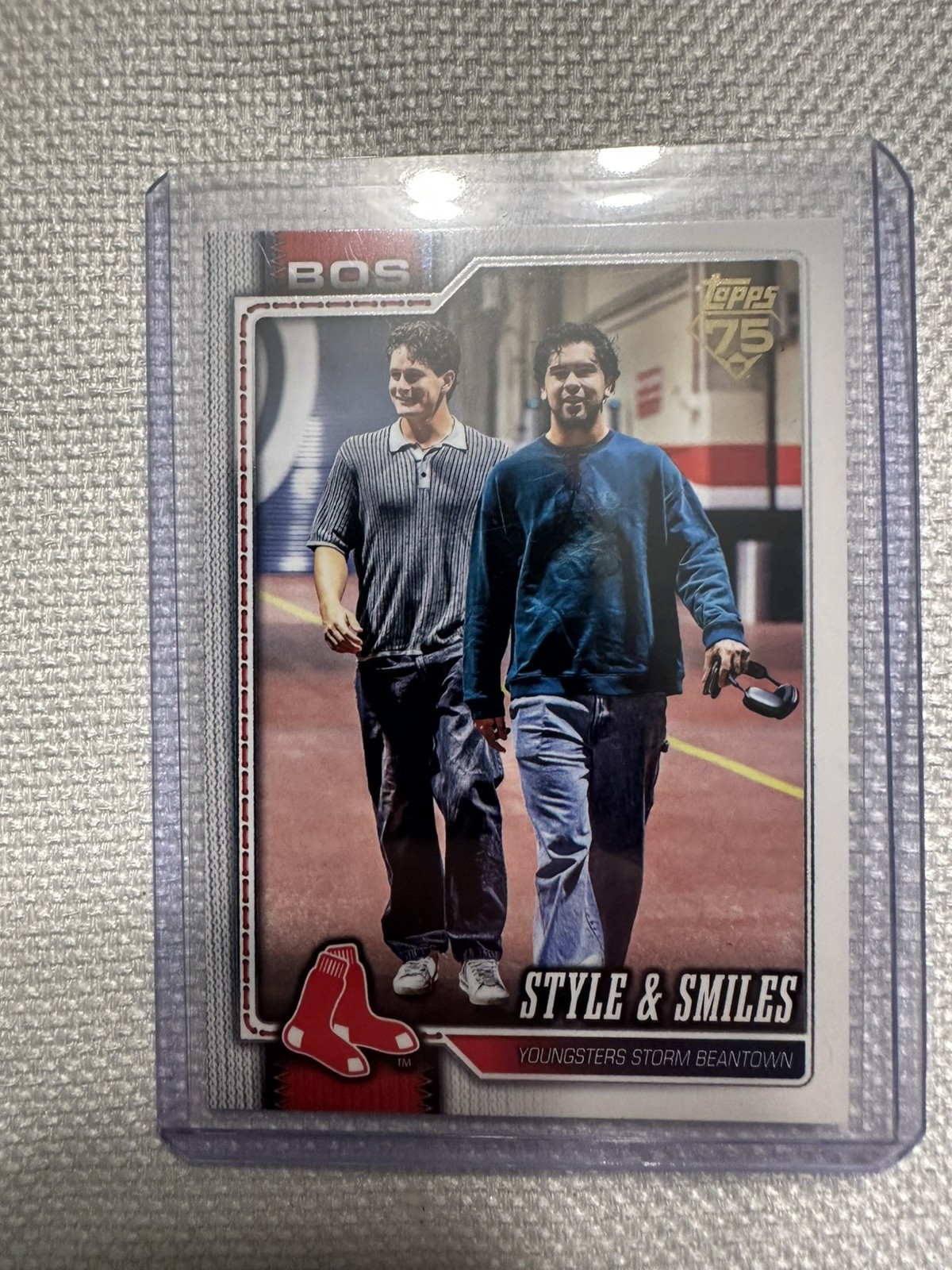 2026 Topps #260 Style & Smiles Roman Anthony Marcelo Mayer Golden Mirror SSP