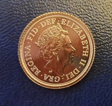 New & Uncirculated 2021 Gold Half Sovereign Queen Elizabeth II