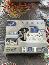 Amoled Hot-5 Watch, 4 Bands, & Game Console (520 Games) Sealed