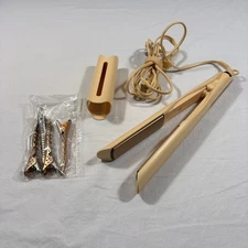 Kristin Ess Hair Signature Styling Set Ceramic Flat Iron & Clips Rose Gold