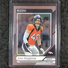 2024 Donruss Football ALEX SINGLETON Silver Press Proof 45/100 #231