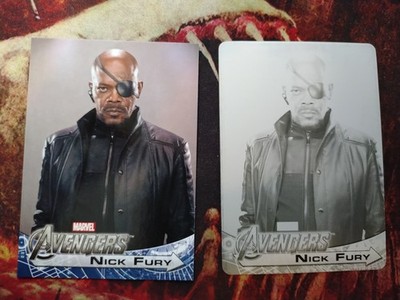 2012 Upper Deck Avengers Black Printing Plate #173 Nick Fury (Card Incl)