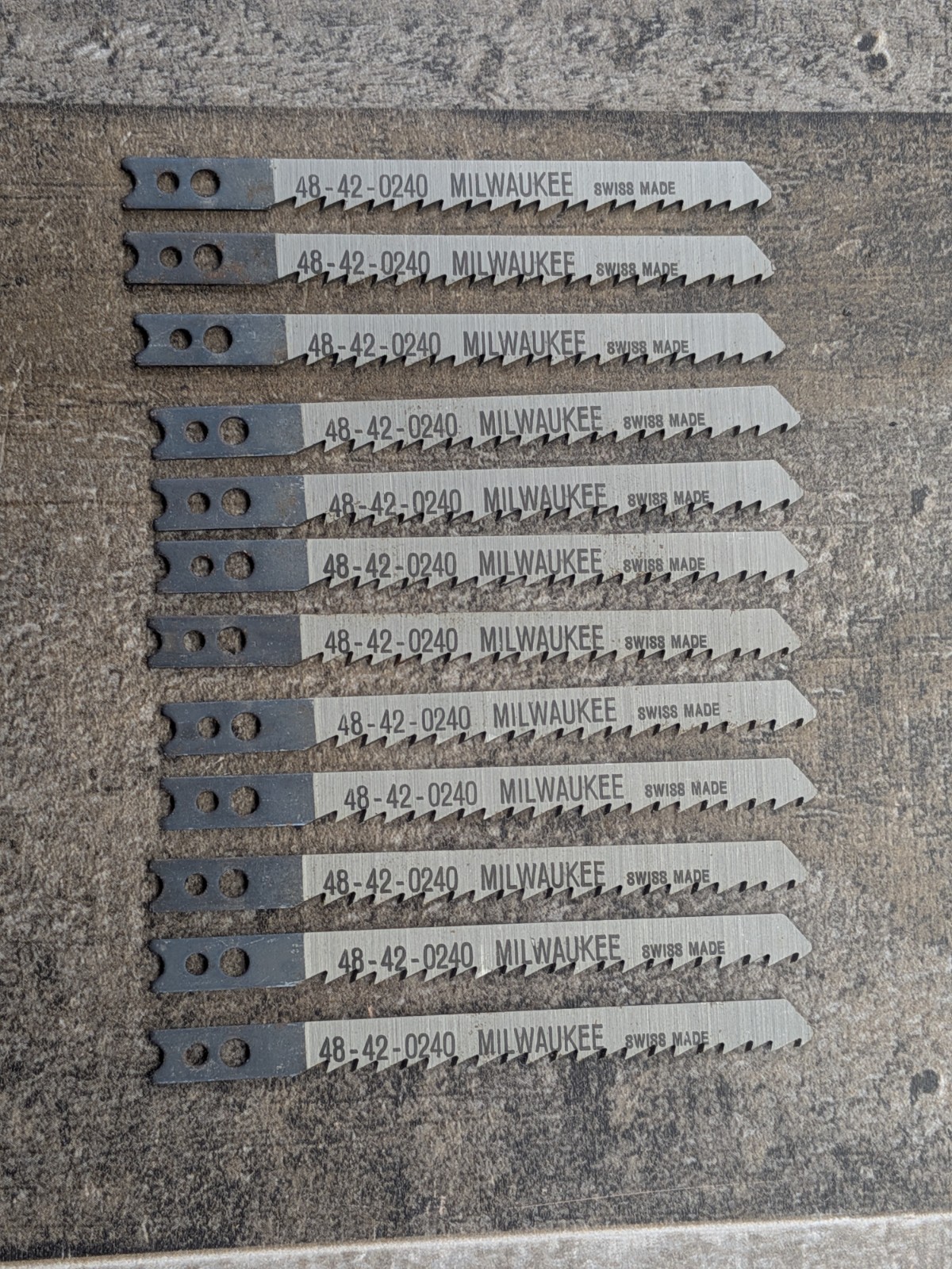 Milwaukee Jig Saw Blade 48-42-0240 3-1/8" 8-TPI High Carbon Steel 12 Pack