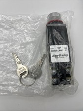 Allen Bradley 800MR-J44KBK Keyed Selector Switch 3 Position Maintained 2NO/2NC