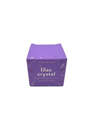 Care Peach Slices Lilac Crystal Brightening Shimmer Peel-Off Mask NEW