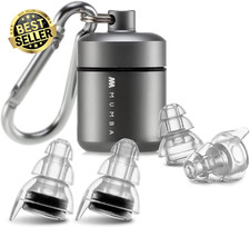 High Fidelity Earplugs –Reusable 24dB Musicians Ear Protection for Concerts, DJs
