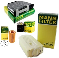 Mann Oil Air Carbon Cabin Fuel Filter Kit for Benz W212 E250 2.1 L4 2014-2016