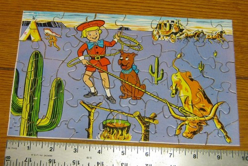 Daniel Boone Wilderness Scout 100 pc. Puzzle +Buster Brown & Tige 42 pc. Puzzle - Picture 10 of 11