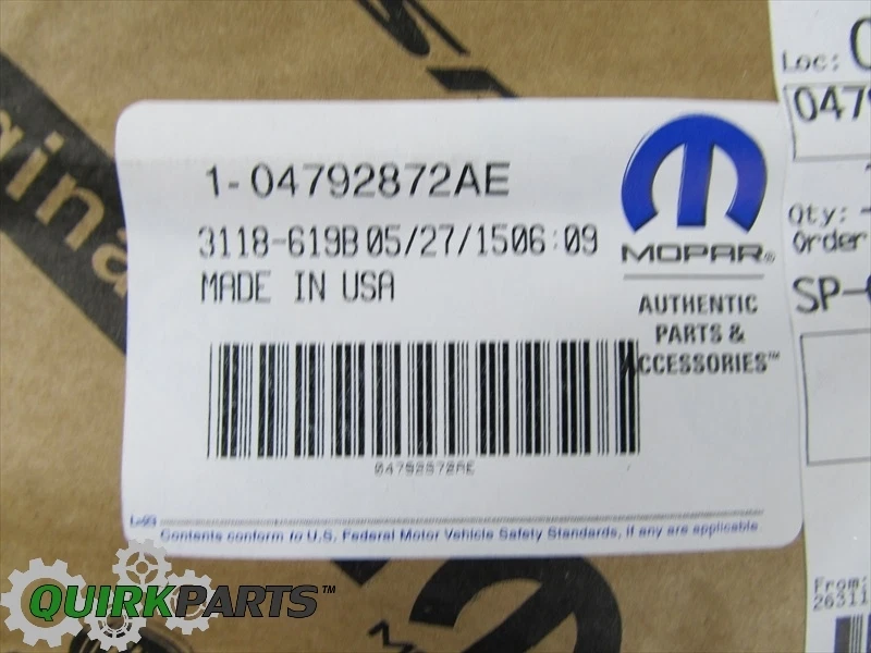 09-20 CARGADOR DODGE CHALLENGE 300 5,7 L HEMI MOTOR VARILLA INDICADOR MOPAR Foto 4 de 4