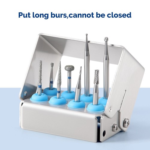 Dental FG RA CA Bur Holder Sterilizer Block Disinfection Box 8/10/16/30Holes - Picture 15 of 47