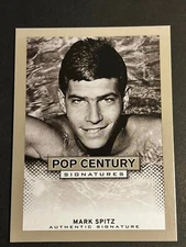 2013 Leaf Pop Century SILVER PROOF MISSING AUTO & #/25 Mark Spitz
