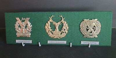 WW1 British Army (Scottish) Regiments x Mounted Cap Badge  UK