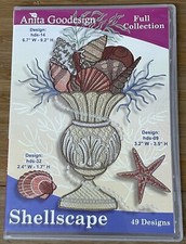 Anita Goodesign Full Collection Shellscape Embroidery Machine CD NEW SEALED