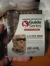 GM 3/4 Face Mask / Spandex Odor Control Hunting Head Net / Realtree Xtra Camo