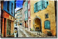 City Buildings Picture on Stretched Canvas, Wall Art Décor, Ready to Hang