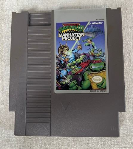 Teenage Mutant Ninja Turtles III: Manhattan Project Nintendo NES W/ Box - Picture 2 of 14
