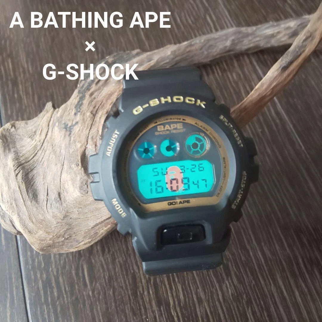 G-SHOCK G-Shock × A Bathing Ape DW-6900 White Bape Outline Camo
