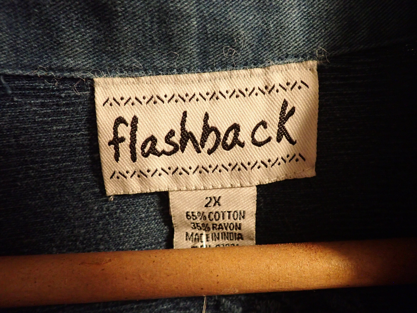 Flashback  Indigo Jacket Tapestry Embroidered Bea… - image 4