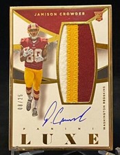 2015 Luxe Rookie Memorabilia Auto Prime Gold #RMA-JC Jamison Crowder /25