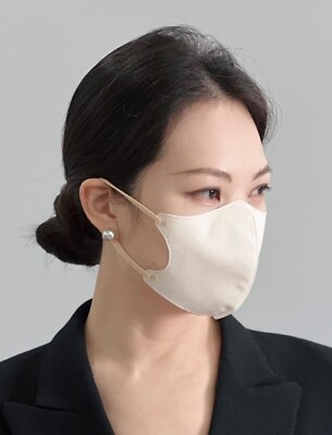 3-Layer Protective Masks, Japanese-Style Disposable Face Mask, Mocha x Warm Grey