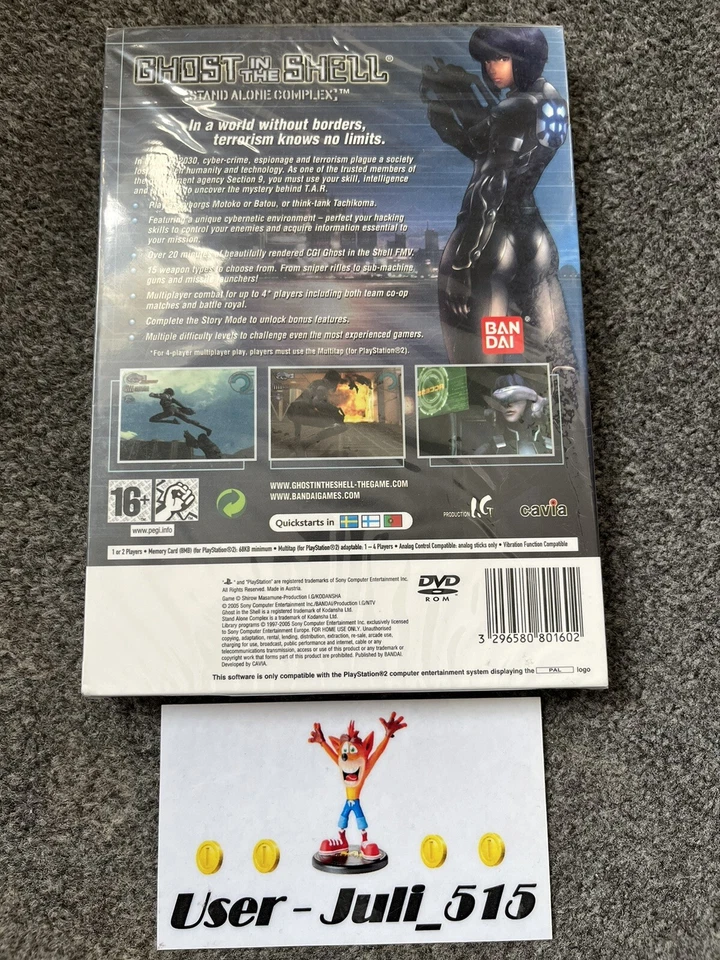 Playstation 2 - Ghost In The Shell Stand Alone Complex (Sealed Condition) UK PAL - Image 2 of 4