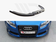 Front Diffuser Diffusor V2 Maxton Design Gloss Black For Audi Rs4 B7
