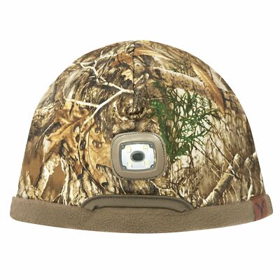 HOT SHOT Men’s Camo Rechargeable LED Lighted Fleece Beanie – Realtree  Hunting