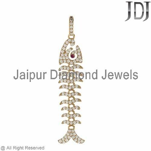 Pendentif Poisson Bar Texturé Or Jaune 14 Carats - Wishing For Claudia