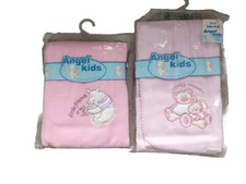 Baby Fleece Wrap Teddy Little Friend Girls Soft Pink Pram Blanket 75x100 cm
