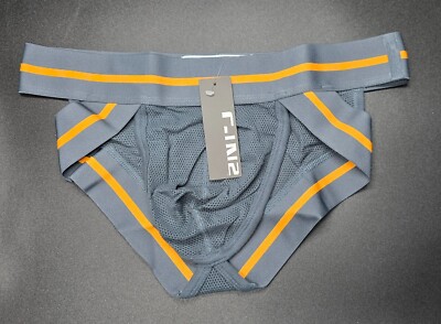 C-IN2 Men's 'Scrimmage Hustle' Brief Underwear Size M Grey - NWT!