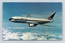 Postcard Airplane Airline Issued Delta Airlines Boeing 767 Twin Jet Aircraft AL1