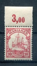 Marianen 9 OR OBERRAND LUXUS UNGEFALTET ** MNH POSTFRISCH (77768