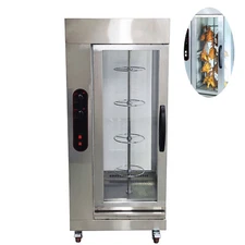 Gas Chicken Rotisserie Machine Low LPG Stainless steel Rotisserie Oven 2800Pa