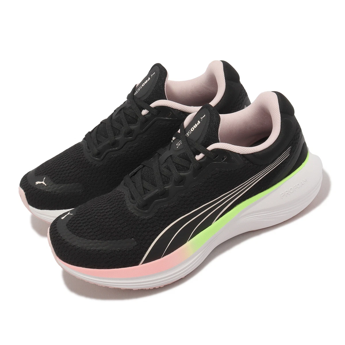 Green puma shop running shoes