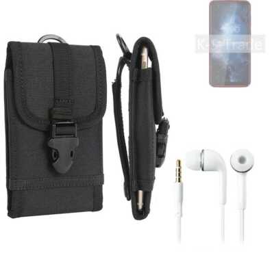 Gürteltasche für BQ Mobile BQ-6061L Slim + Kopfhörer Holster Schutzhülle Tas