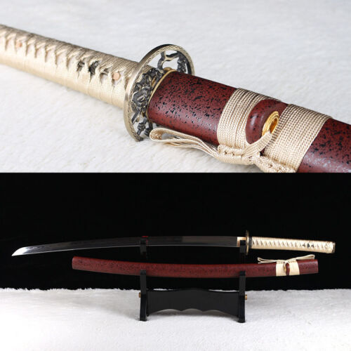 Épée samouraï japonais katana samouraï trempé argile T10 prête au combat - Photo 1 sur 12