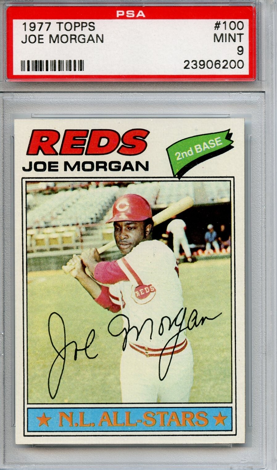 1977 Topps #100 Joe Morgan Cincinnati Reds PSA 9 MINT