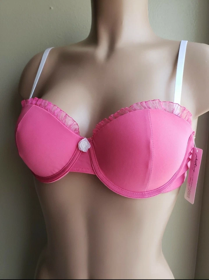 Sujetador con aros convertible Native Intimates 36C nuevo con etiquetas rosa Foto 3 de 4