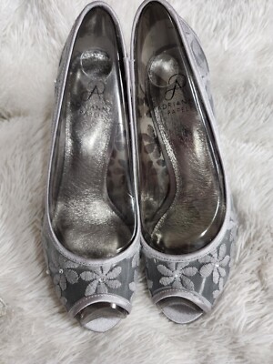 Adrianna Papell Frances Silver Frances Mesh High Heel Shoes  display picture 1