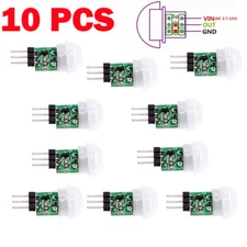 10PCS DC 2.7-12V PIR Motion Body Human Sensor AM312 IR Infrared Module Detector