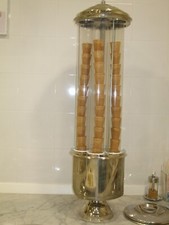 Porta coni gelato professionale girevole base cromata 