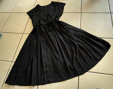 Simply Vera Vera Wang Womens Black Dress Elastic Waist Pleated Skirt Size 8