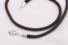 Braided Choker Necklace Bracelet Anklet Silver Lobster Clasp 3mm lightweight USA